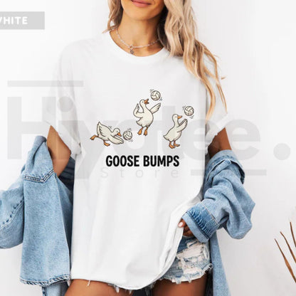 Volleyball Shirt Funny Goose Player Tee Cute Sports Pun Comfort Colors Top