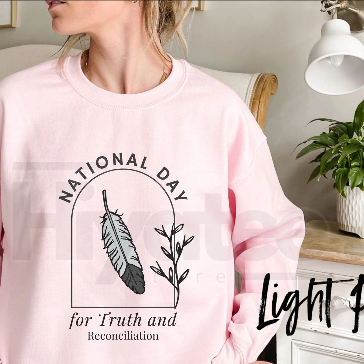 National Day For Truth And Reconciliation Native Feather Sweatshirt – Indigenous Orange Shirt Day Crewneck, Every Child Matters Graphic Pullover