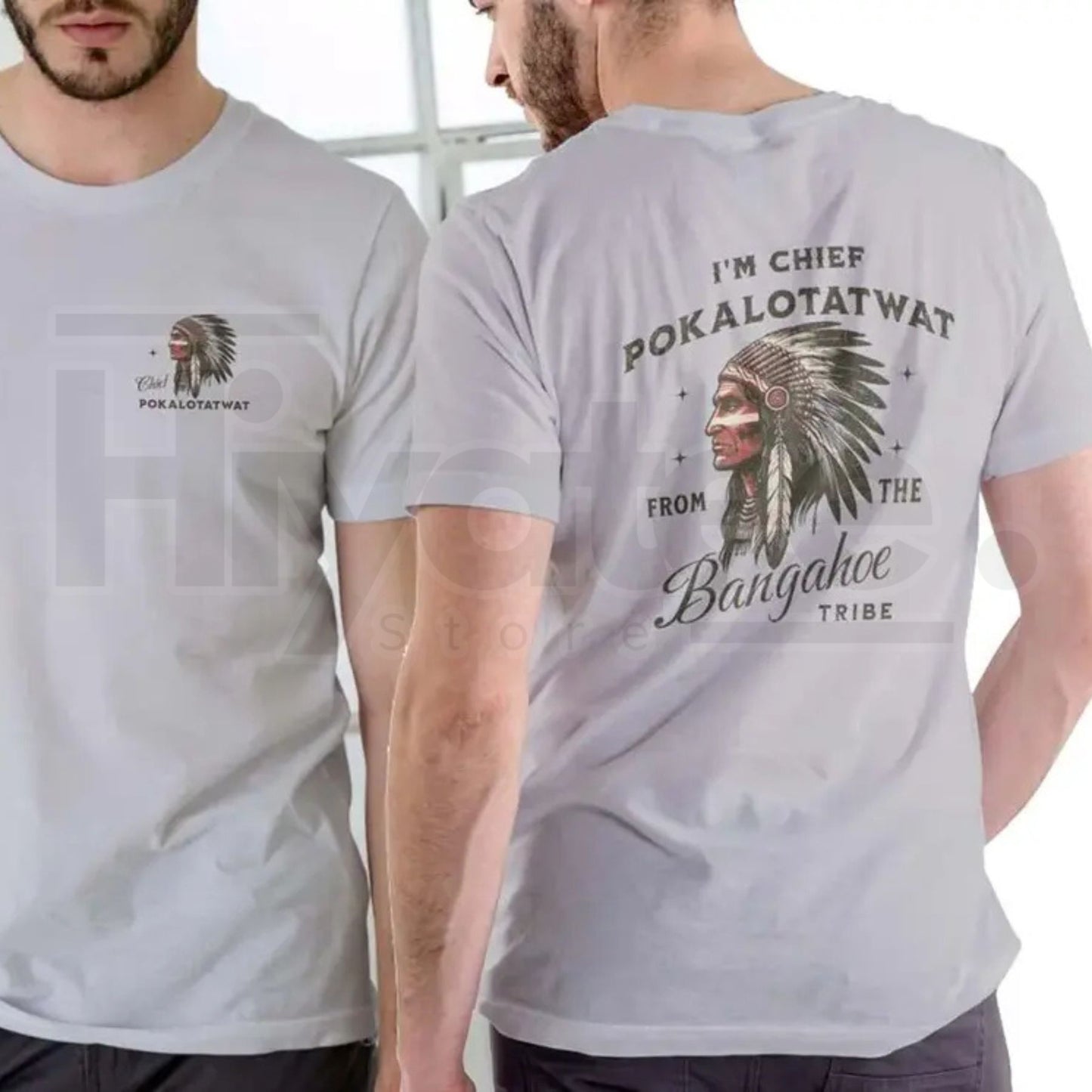 "Chief Pokalotatwat" Funny Adult Humor T-Shirt – Naughty Native Pun Tee