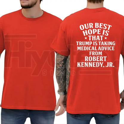 Medical Advice Typography T-Shirt – Funny Graphic Tee, Humorous Daily Statement Shirt for Men & Women