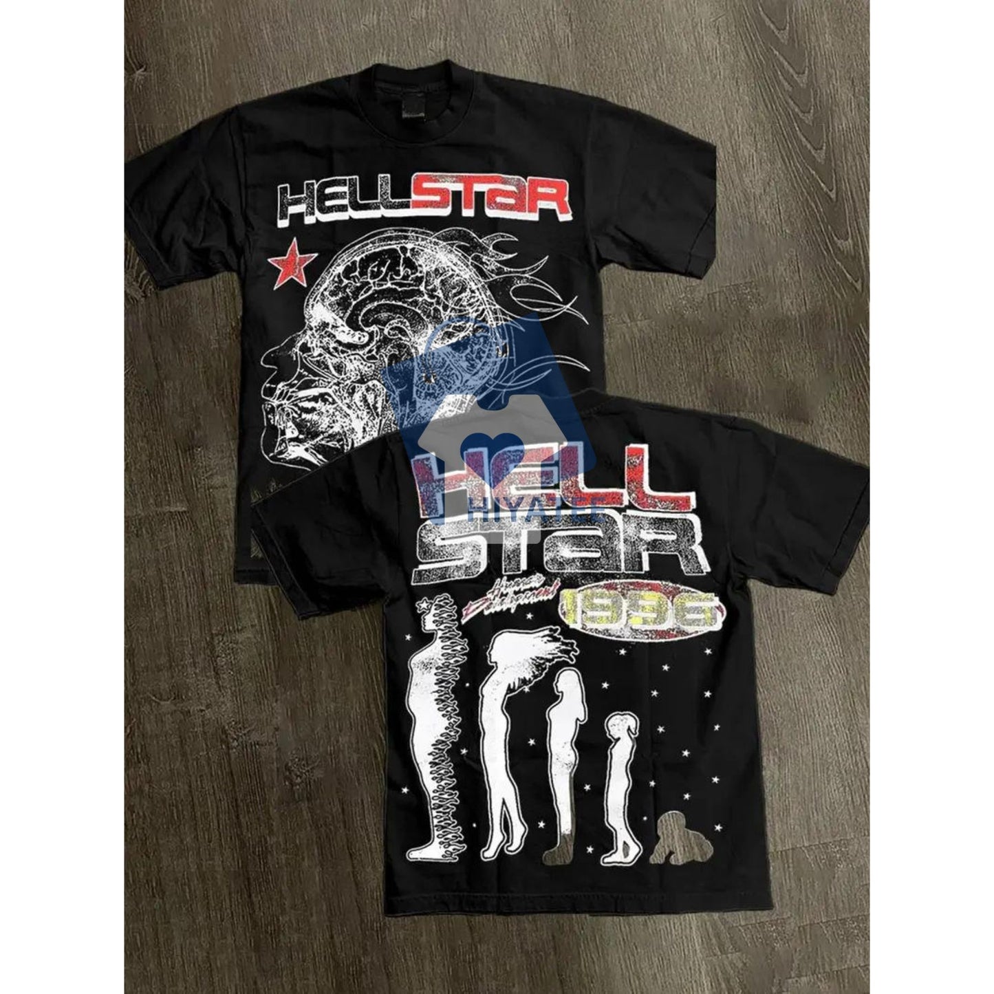 Hell Star 220G Double-Sided Cotton Shirt – Fashionable Men’s Summer Tee