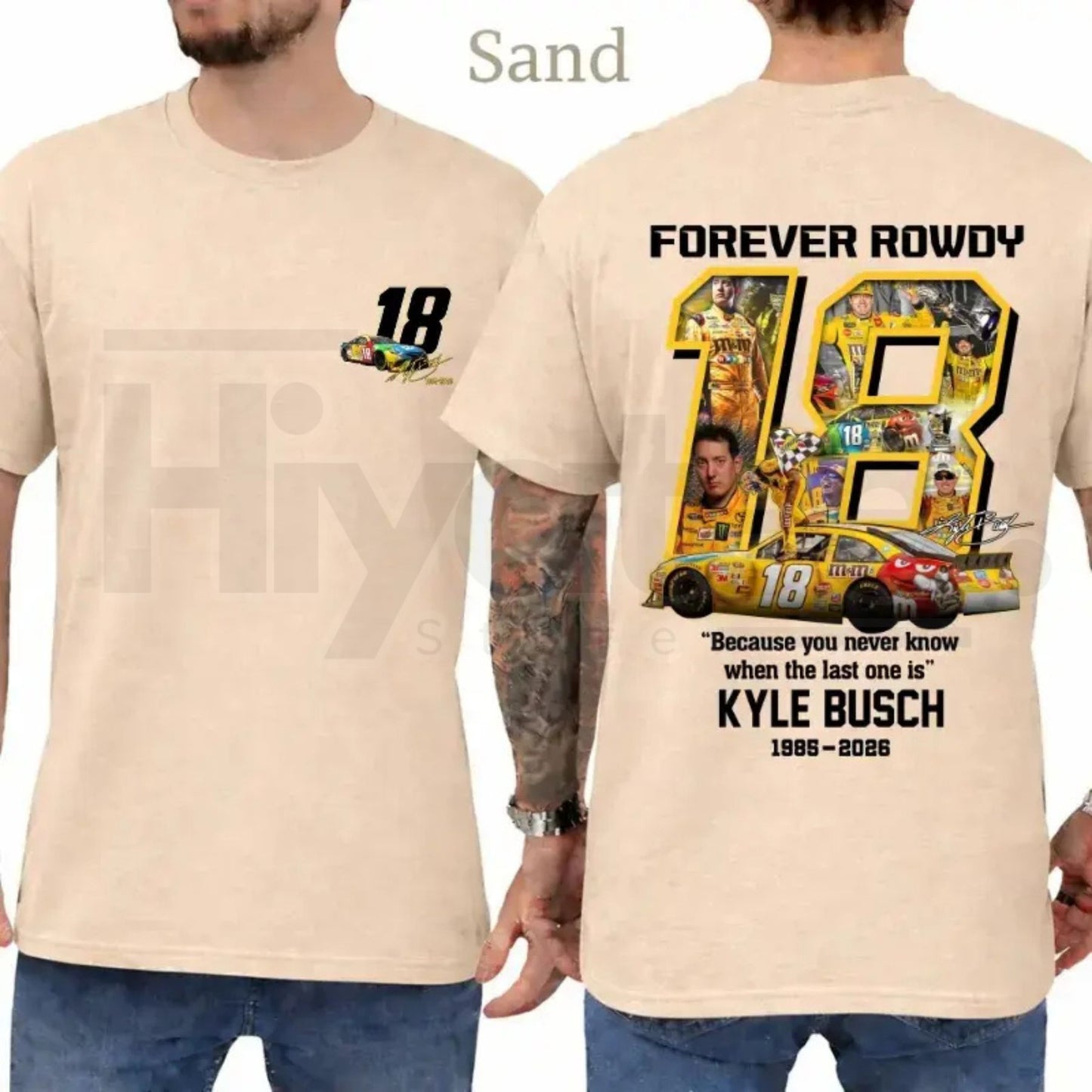 Vintage Kyle Busch Forever Rowdy T-Shirt – NASCAR Racing Tee