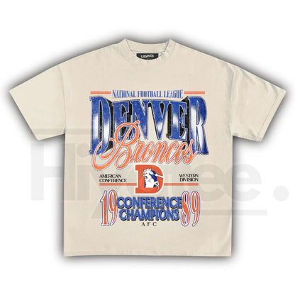 Vintage Denver Football T-Shirt – Retro Mile High Graphic Fan Crewneck