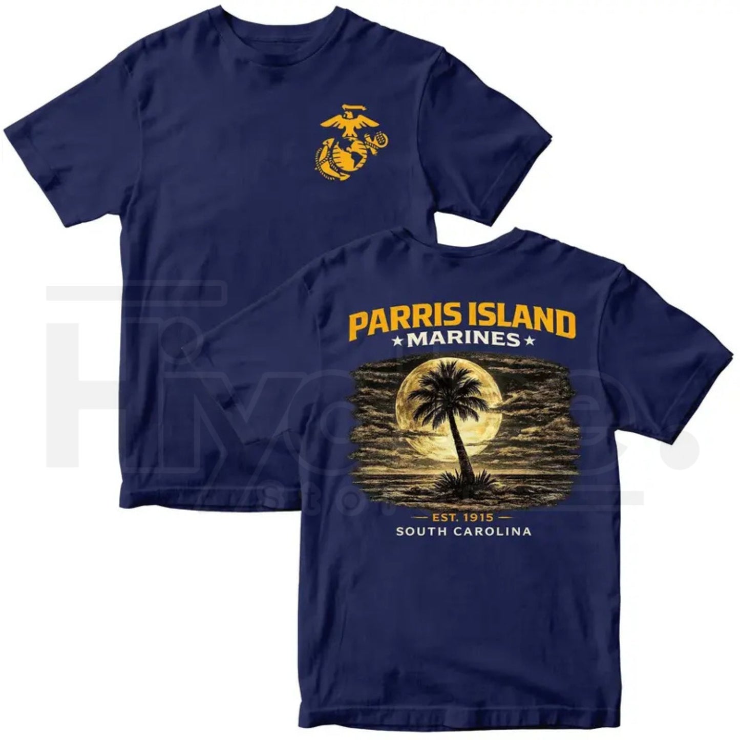 "Parris Island Heritage" – USMC Recruit Depot Pride Graphic Top