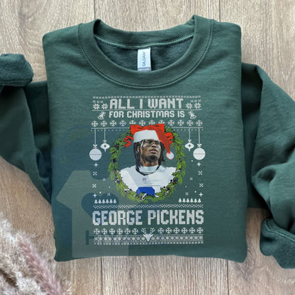 George Pickens All I Want For Christmas Sweatshirt