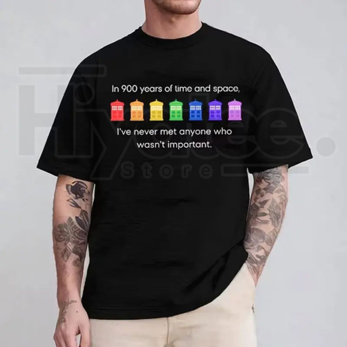 Pride Rainbow Police Box T-Shirt – LGBT Pride Month Doctor Who Parody Tee