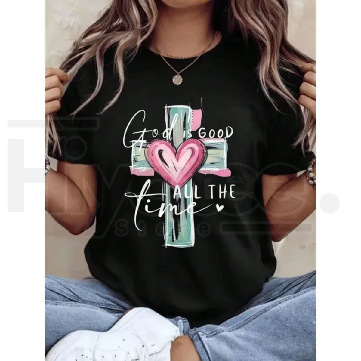 God Is Good Christian T-Shirt – Faith Based Short Sleeve Streetwear Graphic Tee