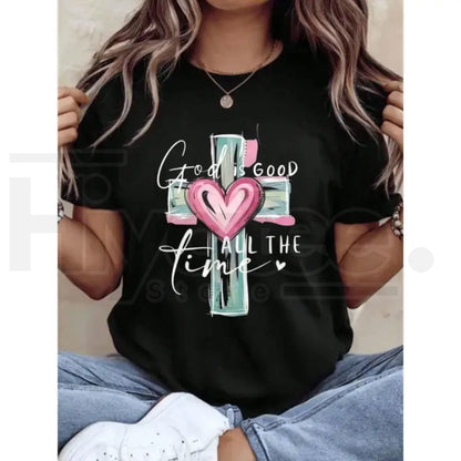 God Is Good Christian T-Shirt – Faith Based Short Sleeve Streetwear Graphic Tee