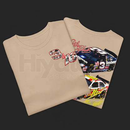 Vintage Racing Legacy Stock Car T-Shirt – Double-Sided #3 & #16 Motorsports Tee
