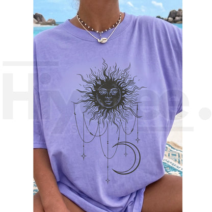 Comfort Colors Patricia Boho Sun & Moon T-Shirt – Widow's Bay Funny Tee