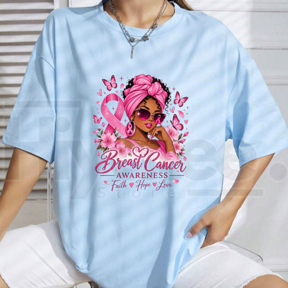 Breast Cancer Survivor Boxing Angel T-Shirt – Pink Ribbon Tee