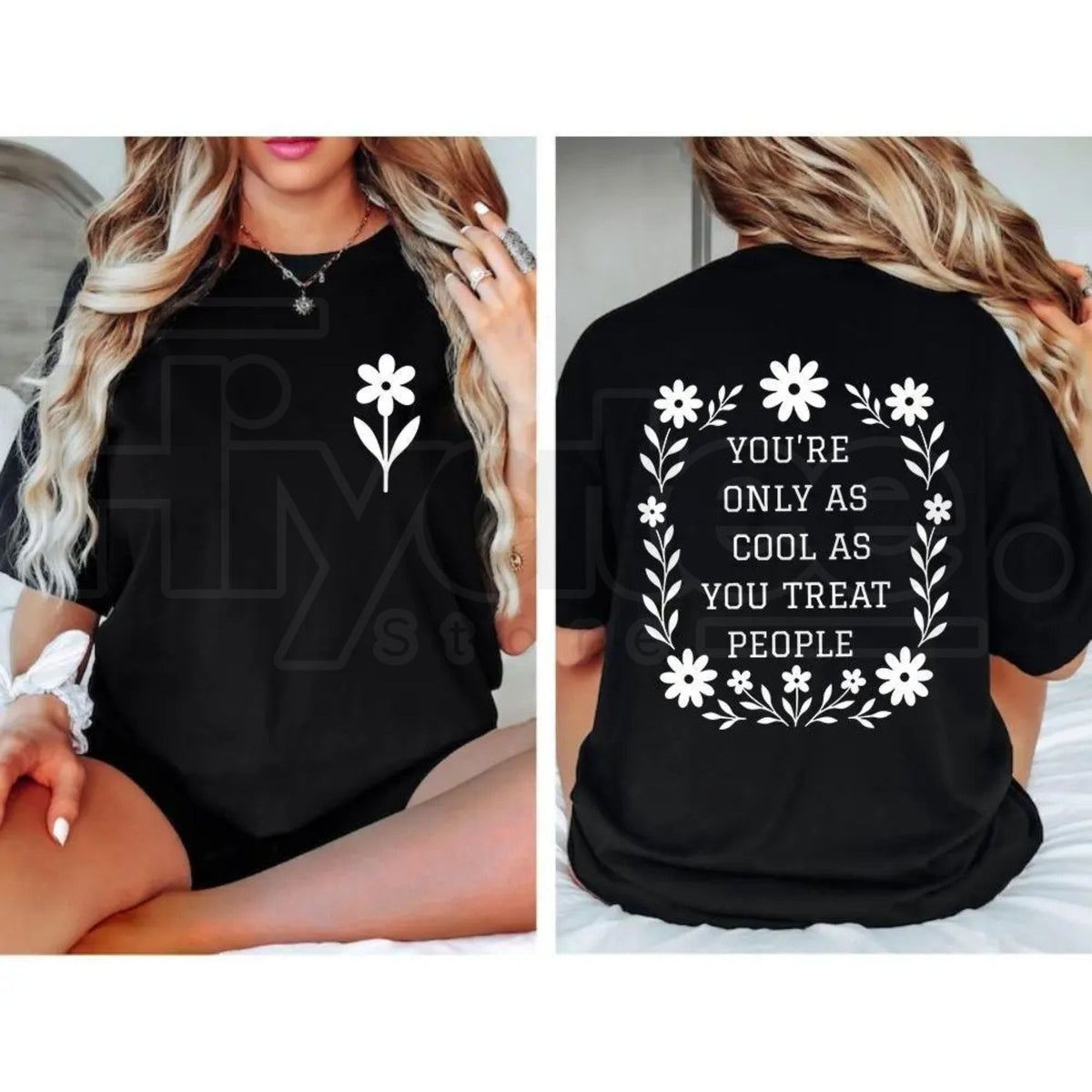 You're Only As Cool As You Treat People T-Shirt – Positive Affirmation & Kindness Graphic Tee for Women