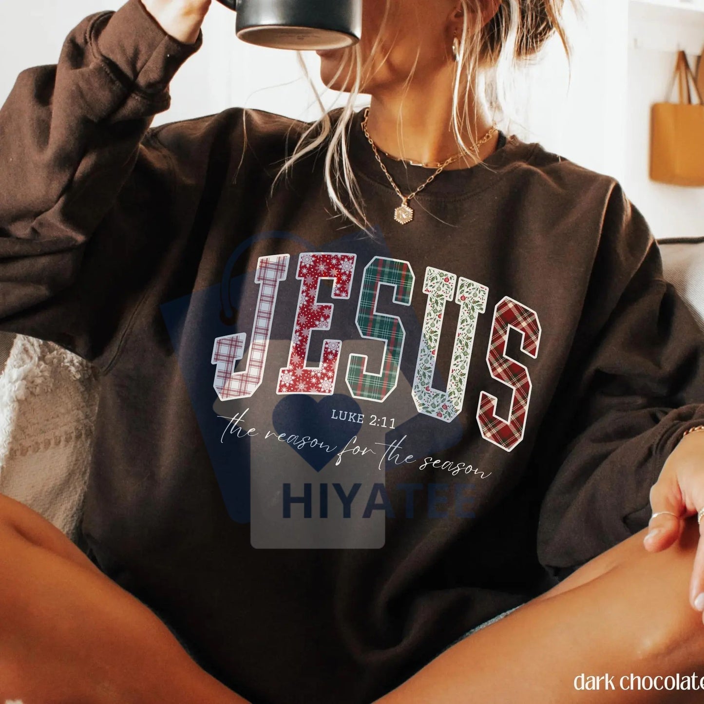 Christian Jesus Sweatshirt: Christmas Bible Verse, Trendy Faith Apparel, "The Reason For The Season" Gift