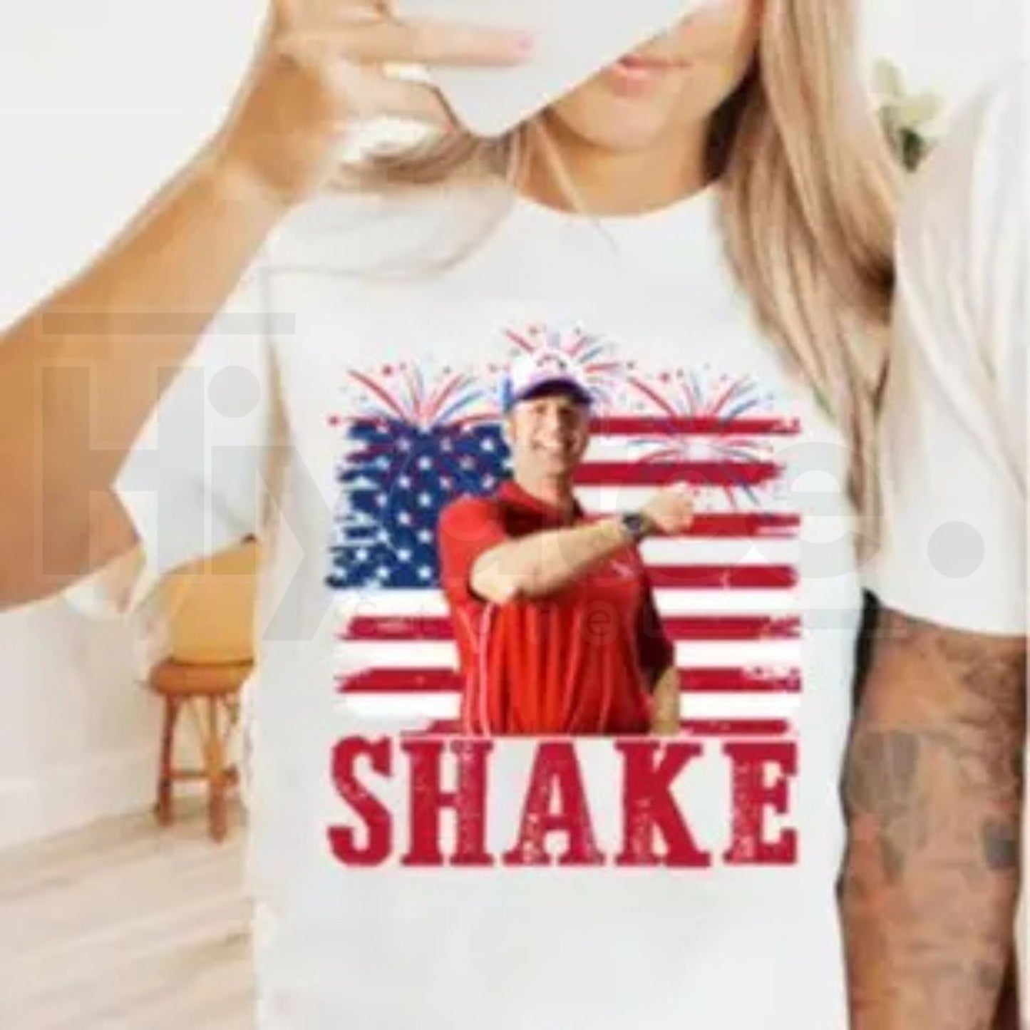 Shake and Bake 4th of July T-Shirt – Funny Couples Fourth of July Independence Day Tee
