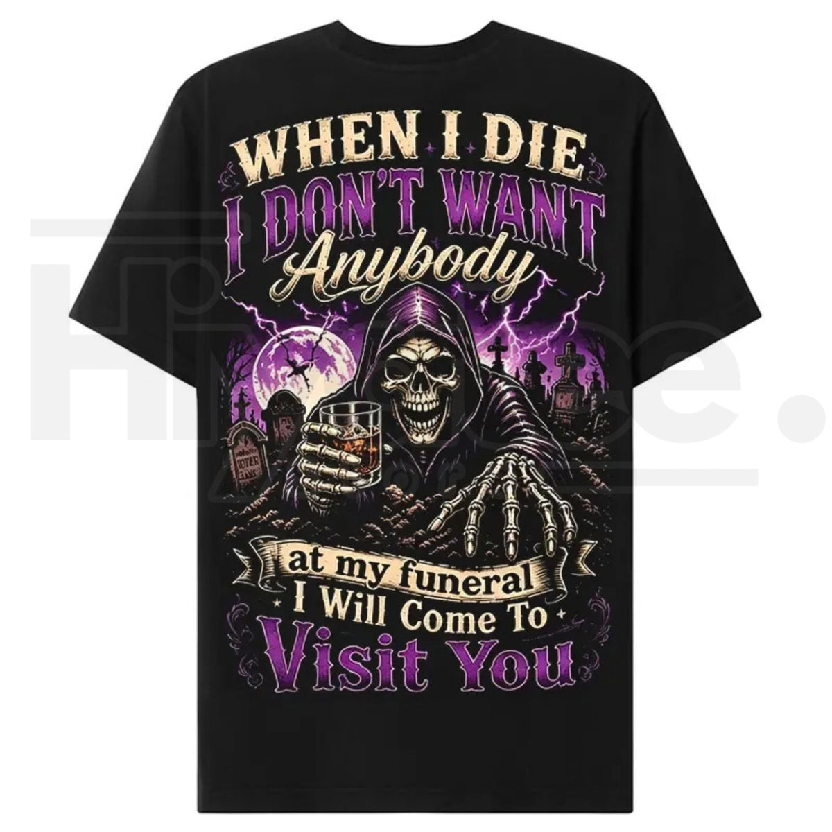 Chaosmoda Gen X Custom Year Skull T-Shirt – Vintage Funeral Humor Tee