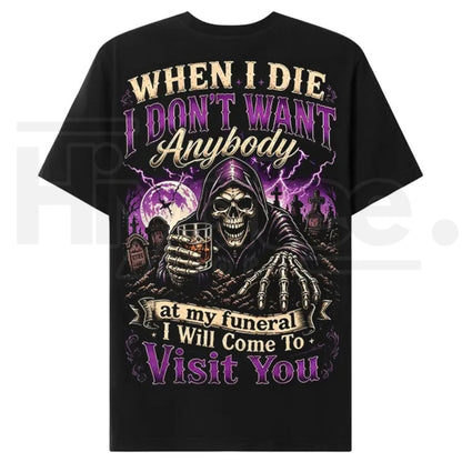 Chaosmoda Gen X Custom Year Skull T-Shirt – Vintage Funeral Humor Tee