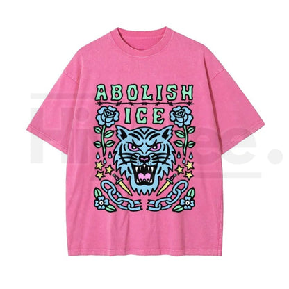 Statement Graphic Vintage Washed T-Shirt – Bold Satirical Cotton Unisex Tee