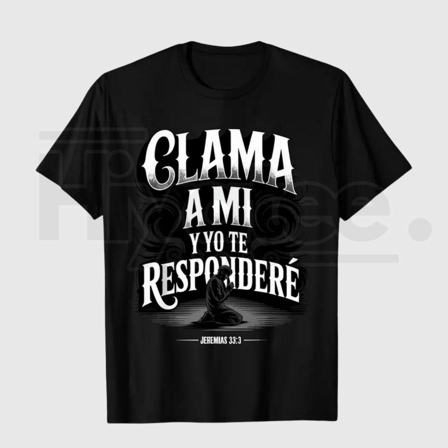 "Jeremías 33:3" Spanish Scripture – Christian Prayer Call Graphic Top