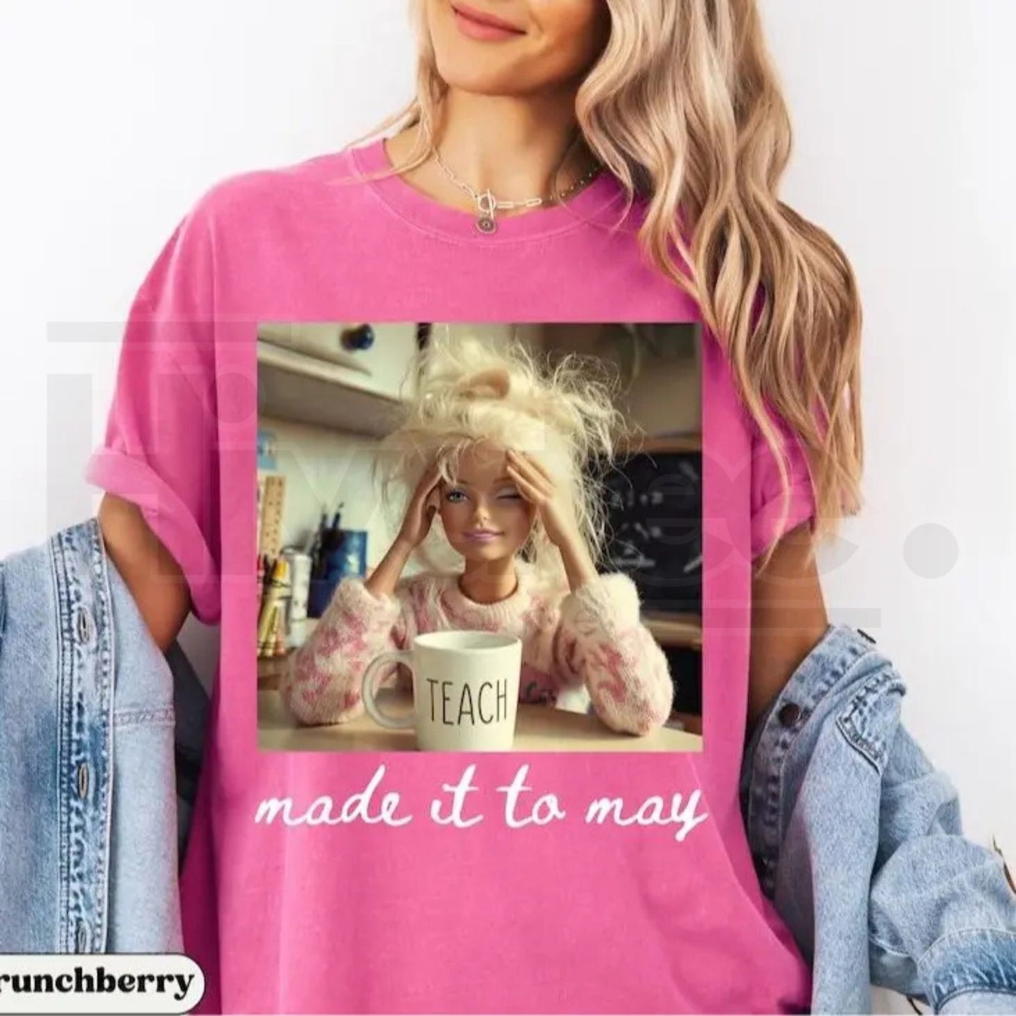 Comfort Colors® Last Day of School Teacher Doll Face Meme Shirt – Funny Summer Break Tee