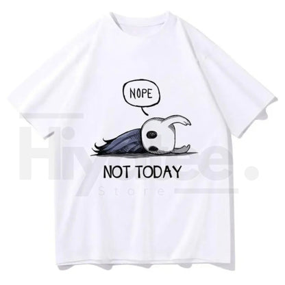 "Nope Not Today" Hollow Knight T-Shirt – Harajuku Aesthetic Vintage Streetwear