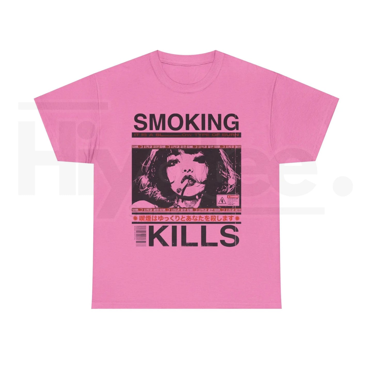 "Smoking Kills" – Retro Manga Style Aesthetic Graphic Top