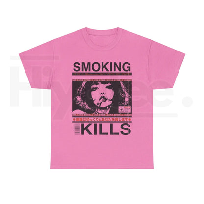 "Smoking Kills" – Retro Manga Style Aesthetic Graphic Top