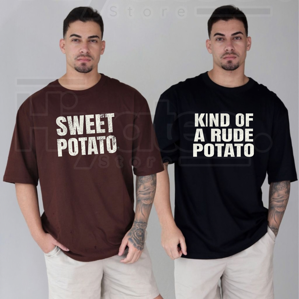 Comfort Colors Matching Thanksgiving Shirts – Funny Couples & Best Friends Tees