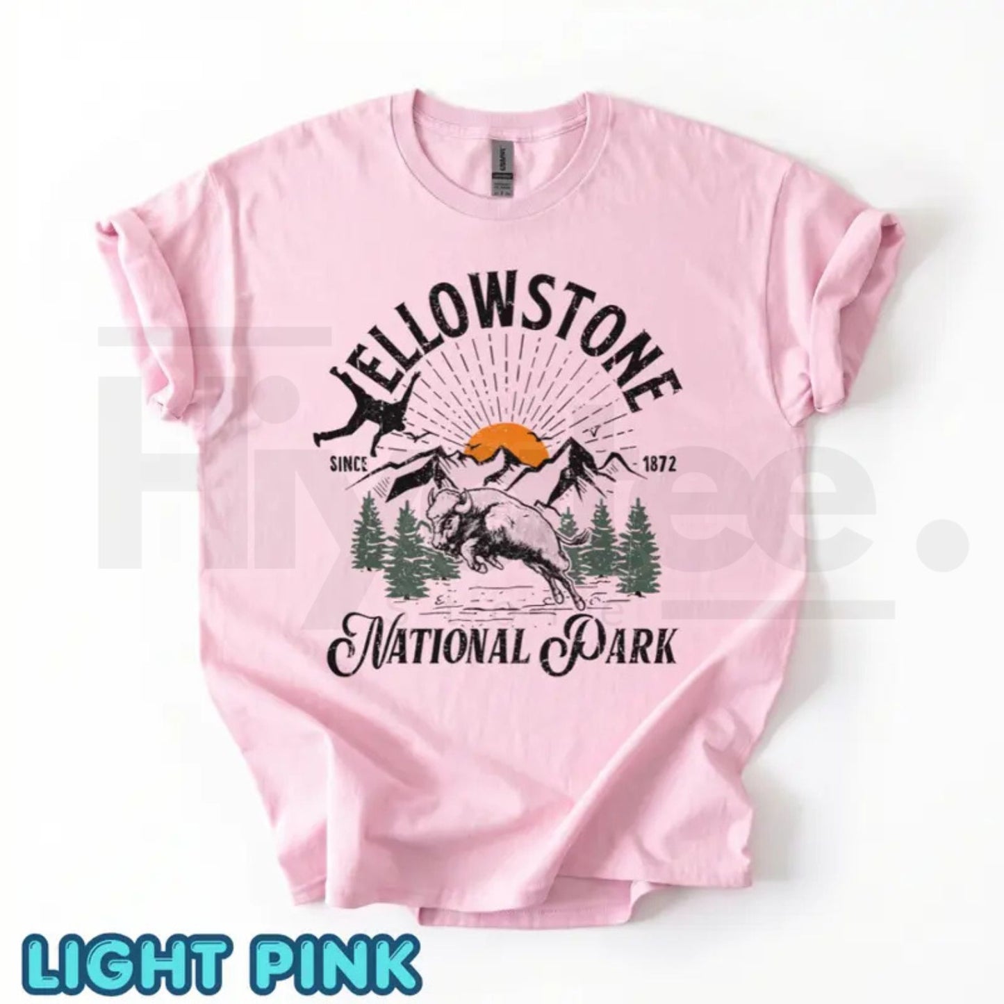 Bison Yellowstone National Park Shirt – Family Trip Matching Camp Tee