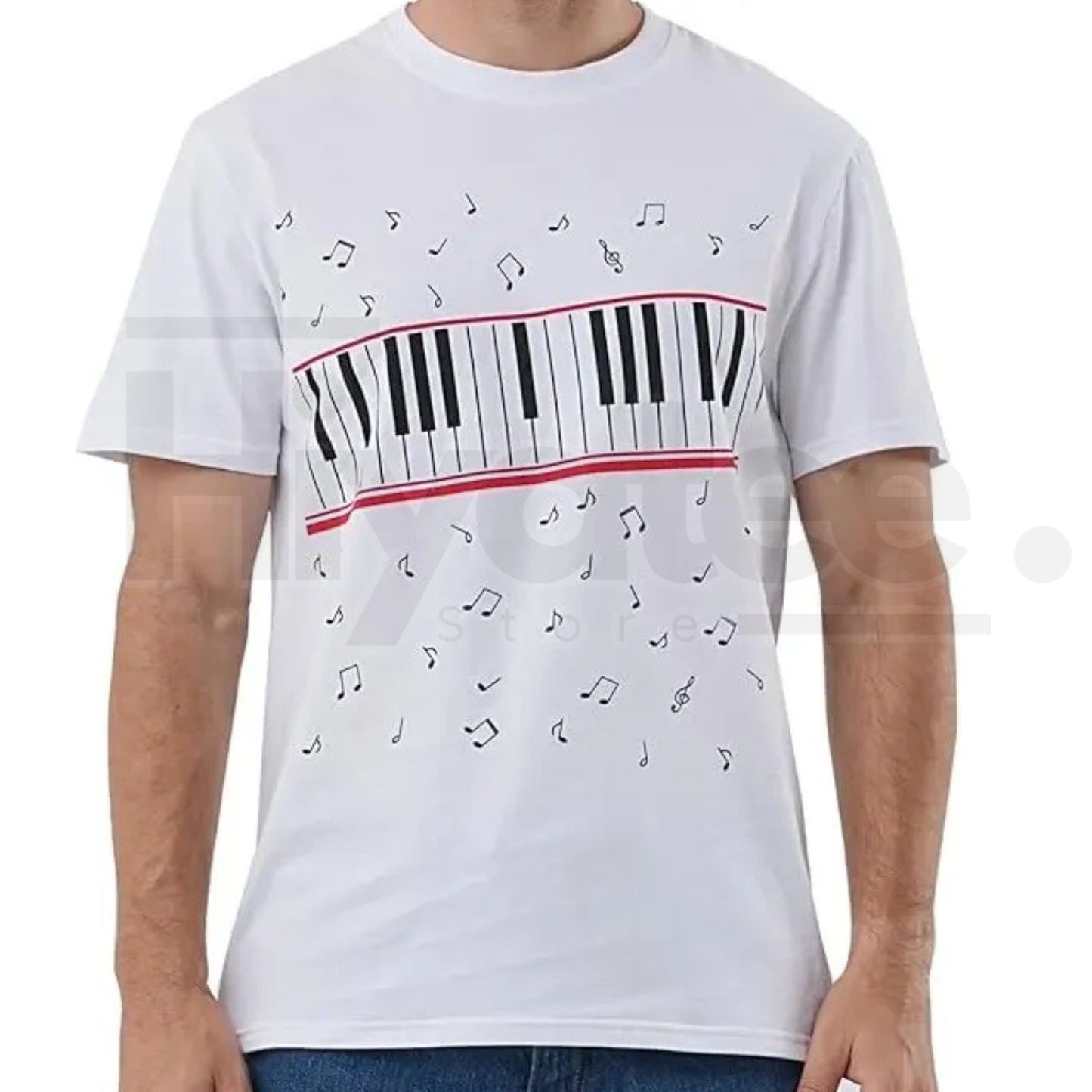 "Beat It" Piano Legend – Michael Jackson Music Notes Graphic Top