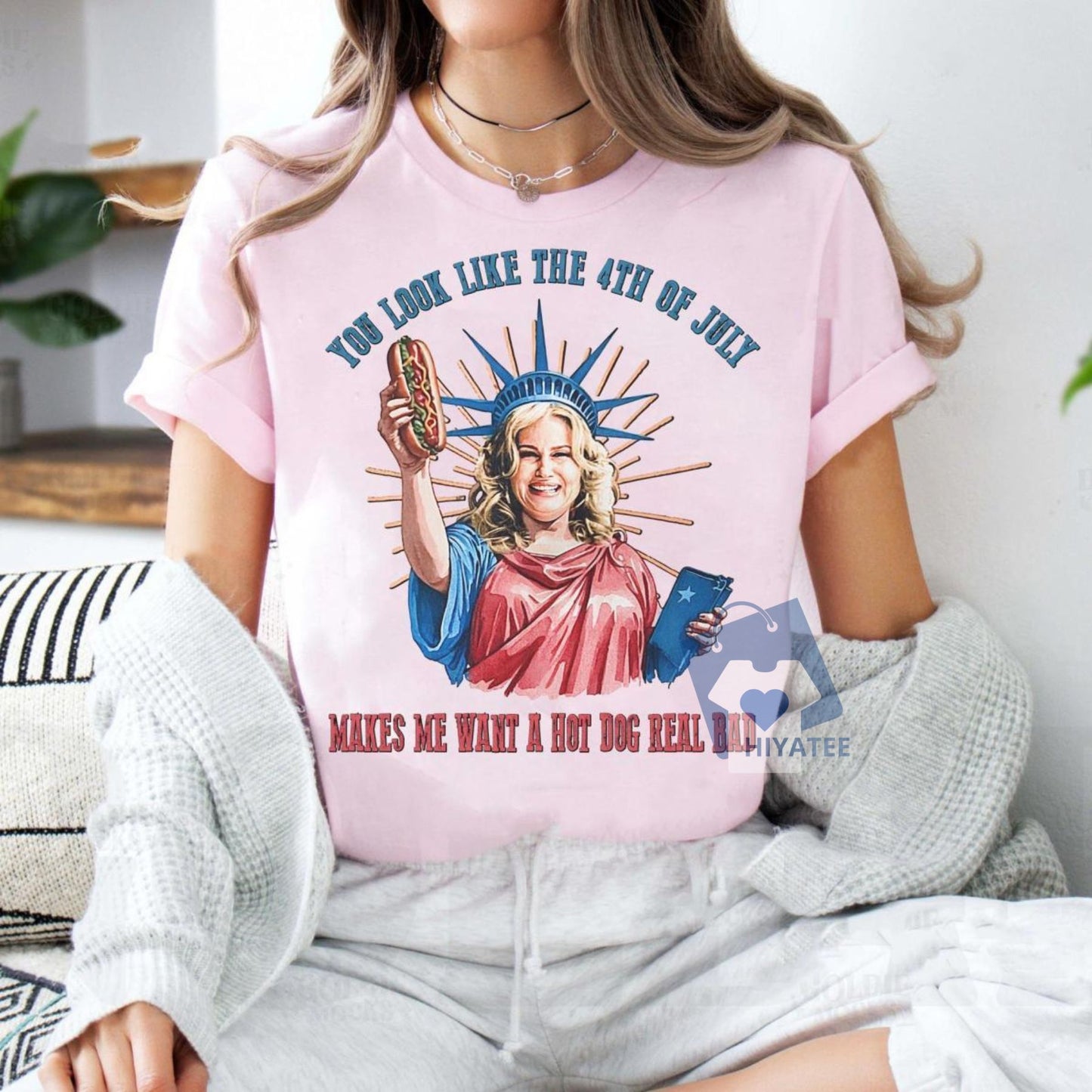 Funny 4th of July Hot Dog Shirt – You Look Like the 4th Tee for BBQ & Independence Day