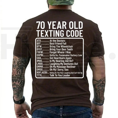 Funny 70th Birthday Shirt ATD At The Doctors Aging Humor Tee