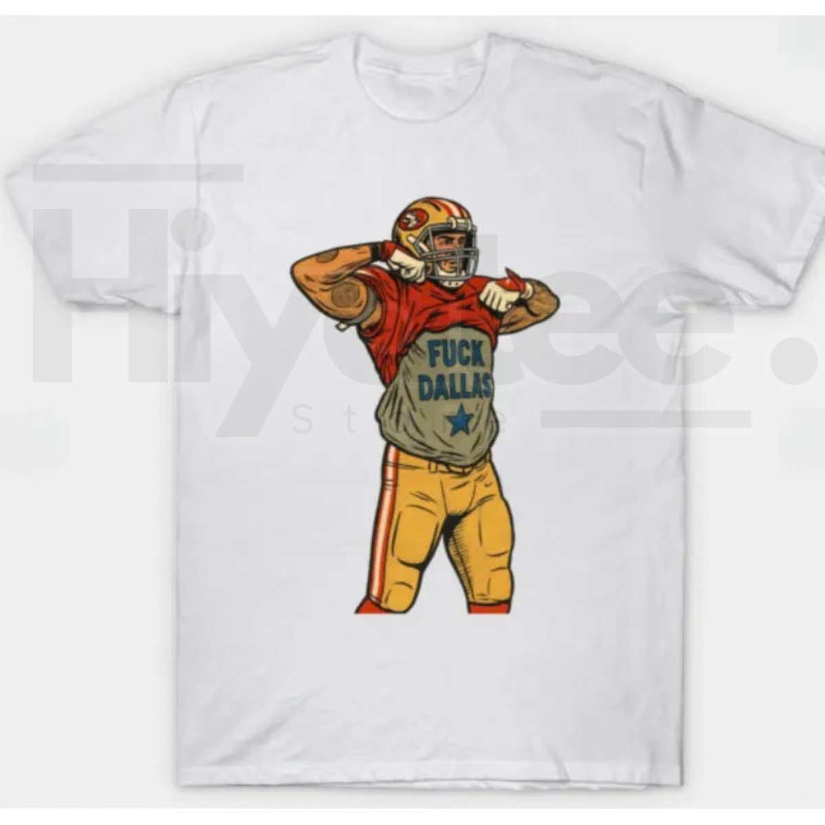 Vintage San Francisco City Football T-Shirt – Retro Comic Style Game Day Tee