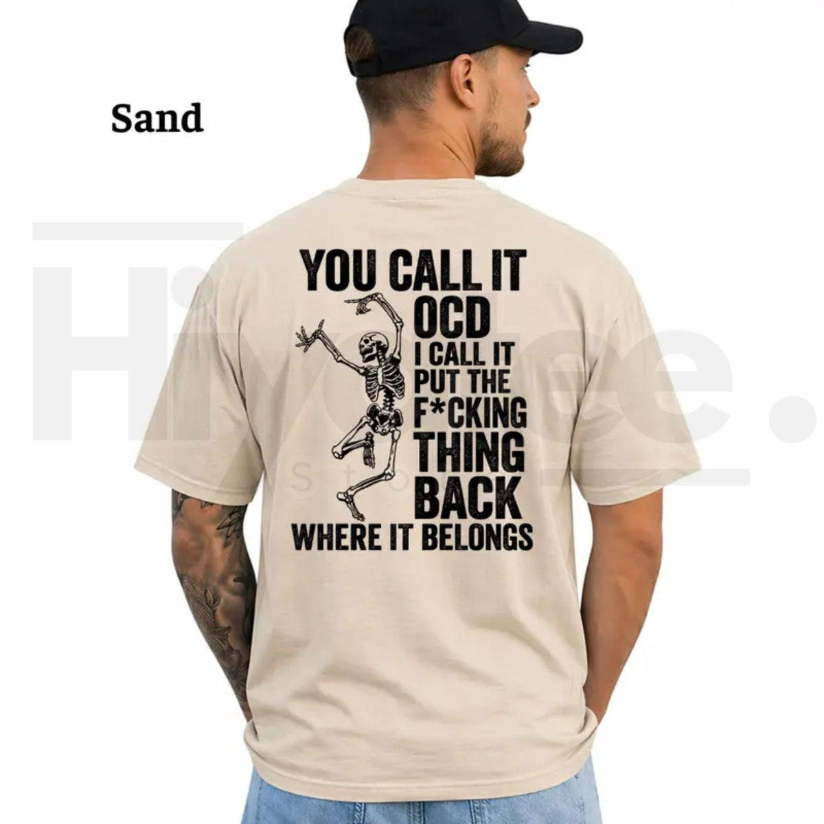 You Call It OCD T-Shirt – Funny Sarcastic Skeleton Dark Humor Graphic Tee