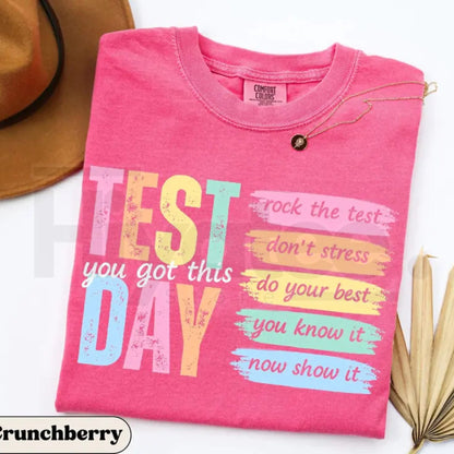 Comfort Colors® Test Day Teacher Shirt – State Testing & Test Coordinator Team T-Shirt