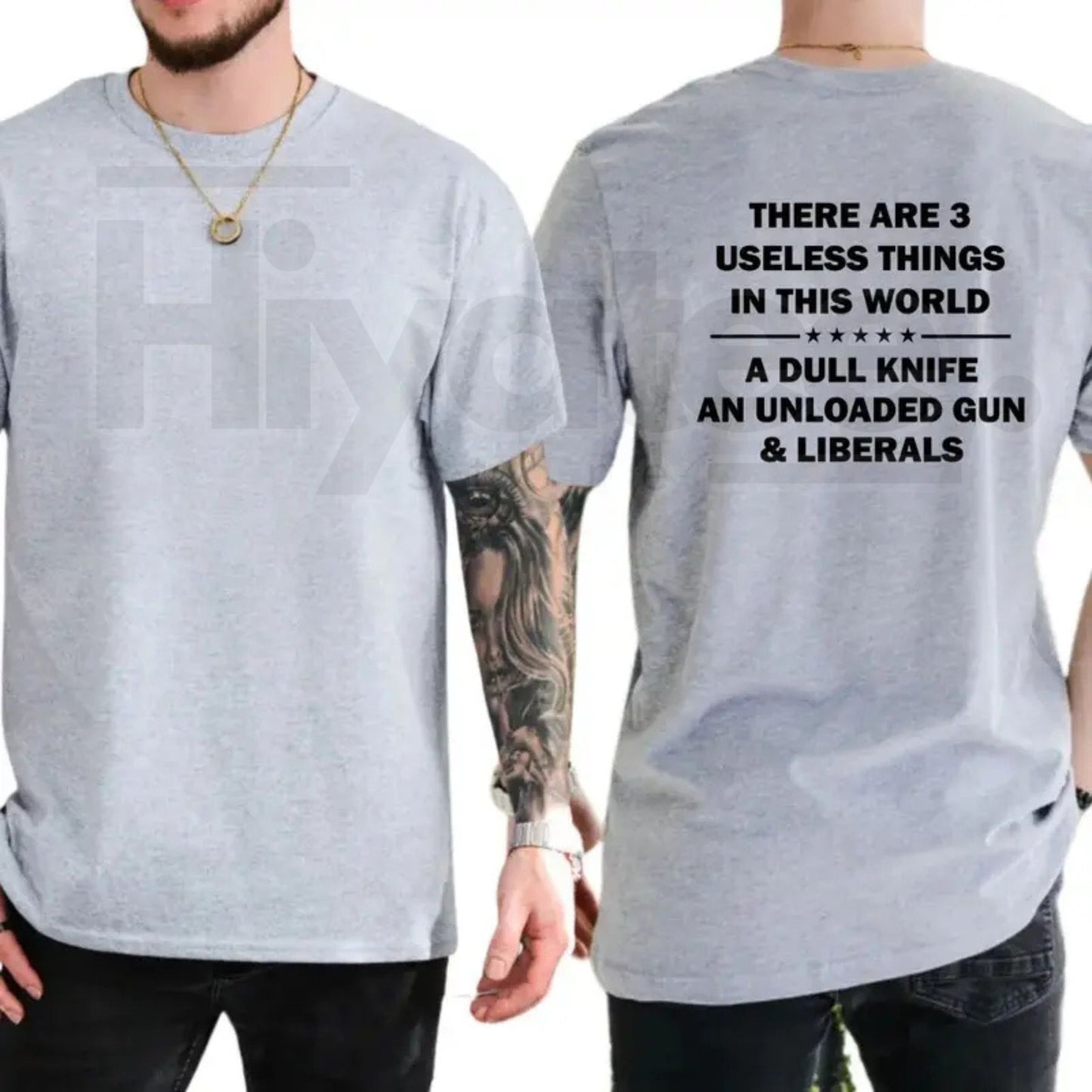 "3 Useless Things" – Funny Sarcastic Republican Vintage Graphic Top