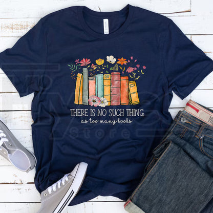 Floral Book T-Shirt – Bookworm Librarian Gift Graphic Tee