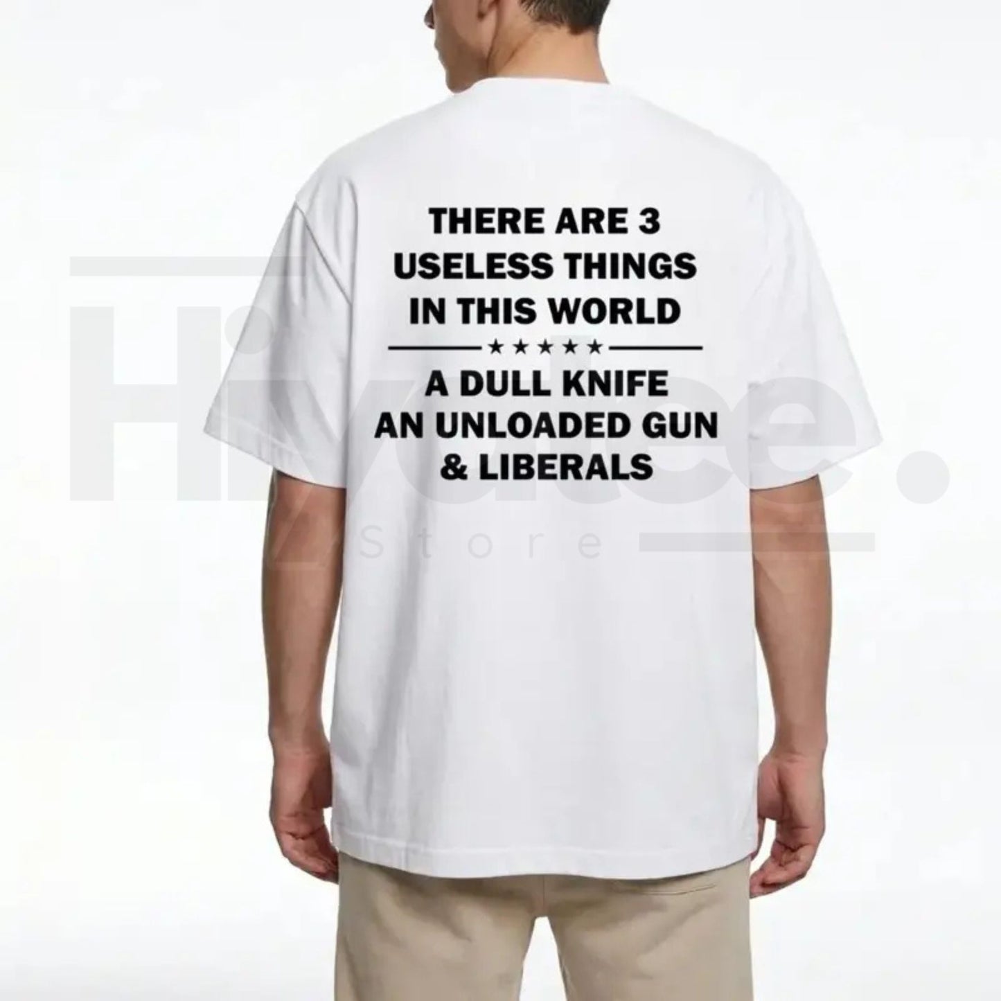 "3 Useless Things" – Funny Sarcastic Republican Vintage Graphic Top. - Hiyatee