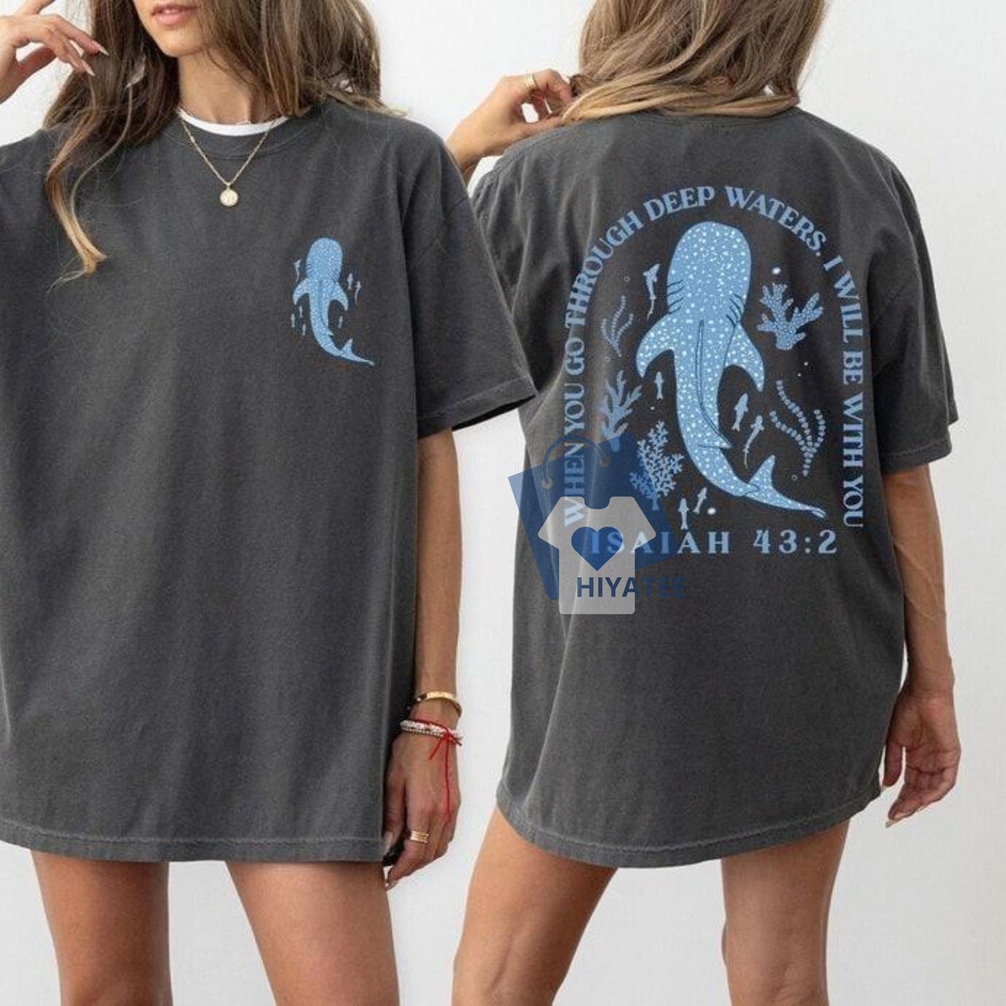 Whale Shark Jesus T-Shirt for Women – Beachy Casual Graphic Tee Gift