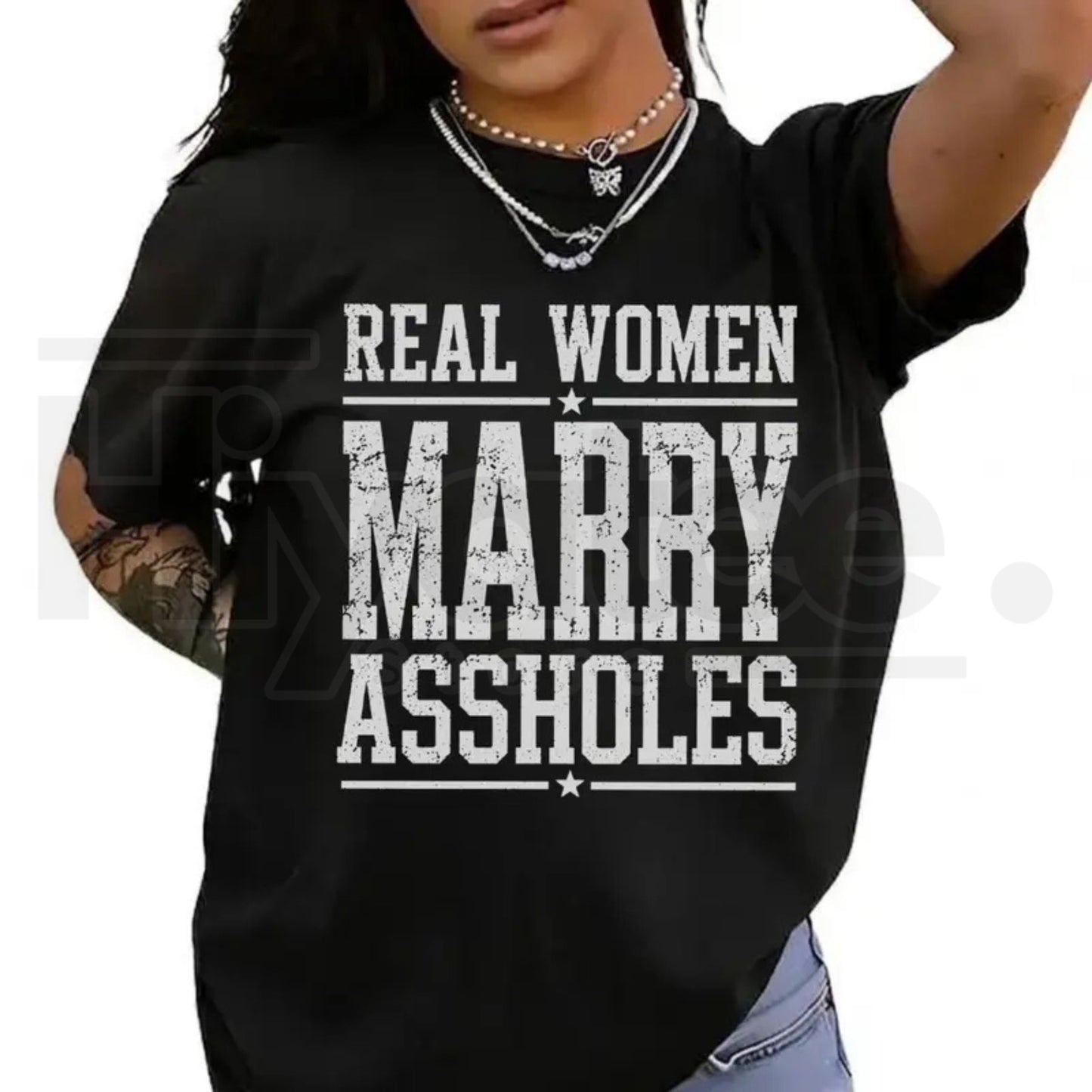 Real Women Marry Shirt & She Married Me Tee – Couples Matching T-Shirt