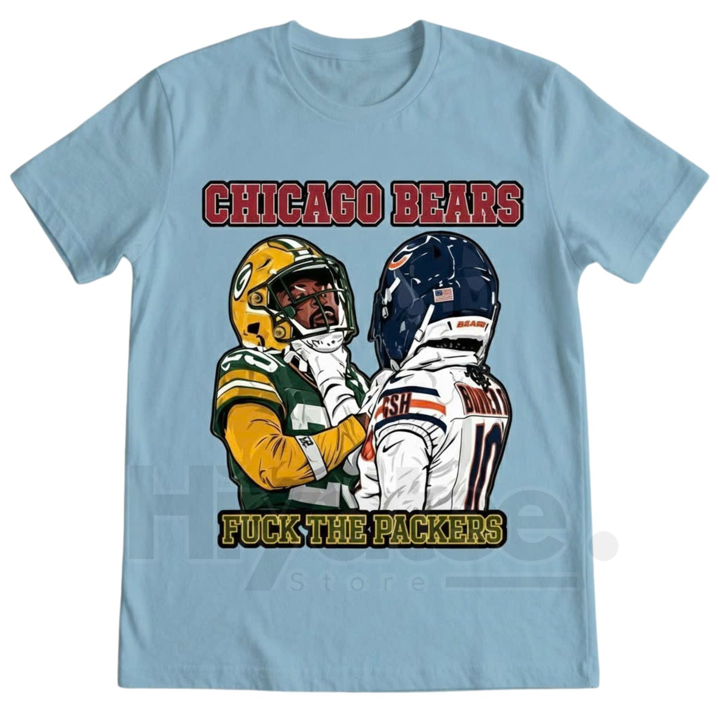 "Chicago Bear Rivalry Clash" T-Shirt – Hard-Hitting Football Fan Gear