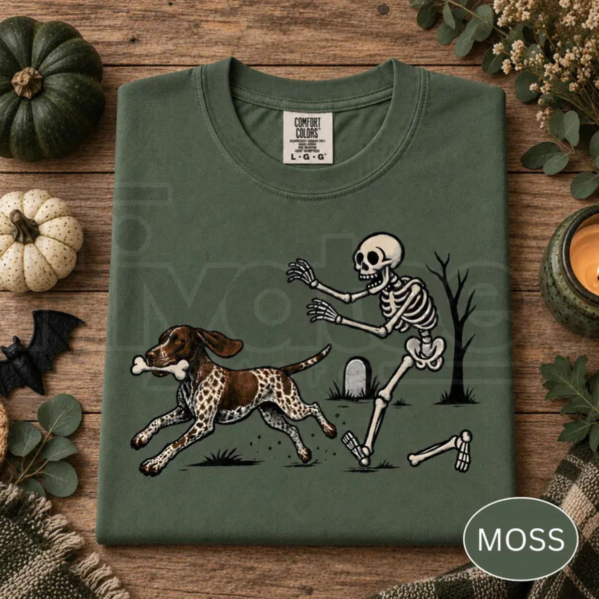 Comfort Colors Funny Halloween GSP German Shorthaired Pointer Tee