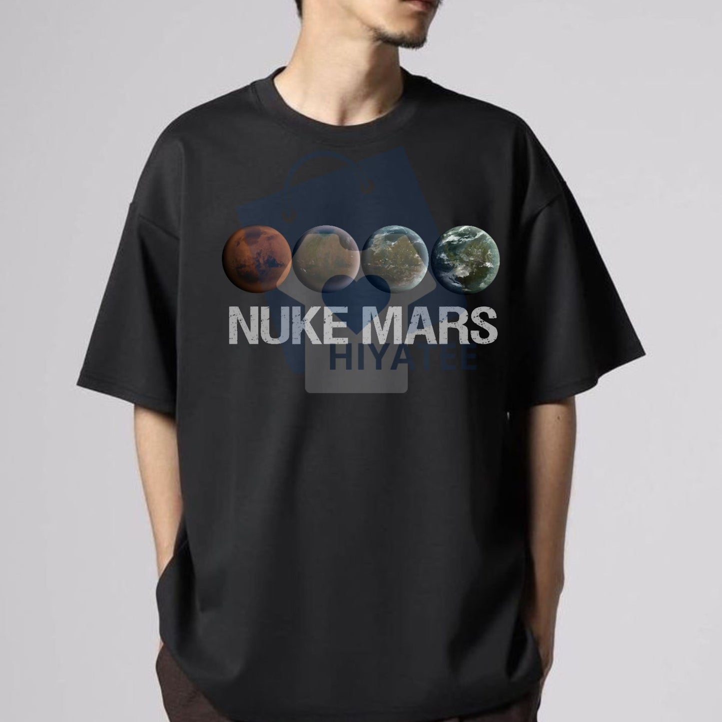 "Nuke Mars" Essential T-Shirt – Bold Space Exploration Graphic Tee, Elon Musk Inspired Apparel