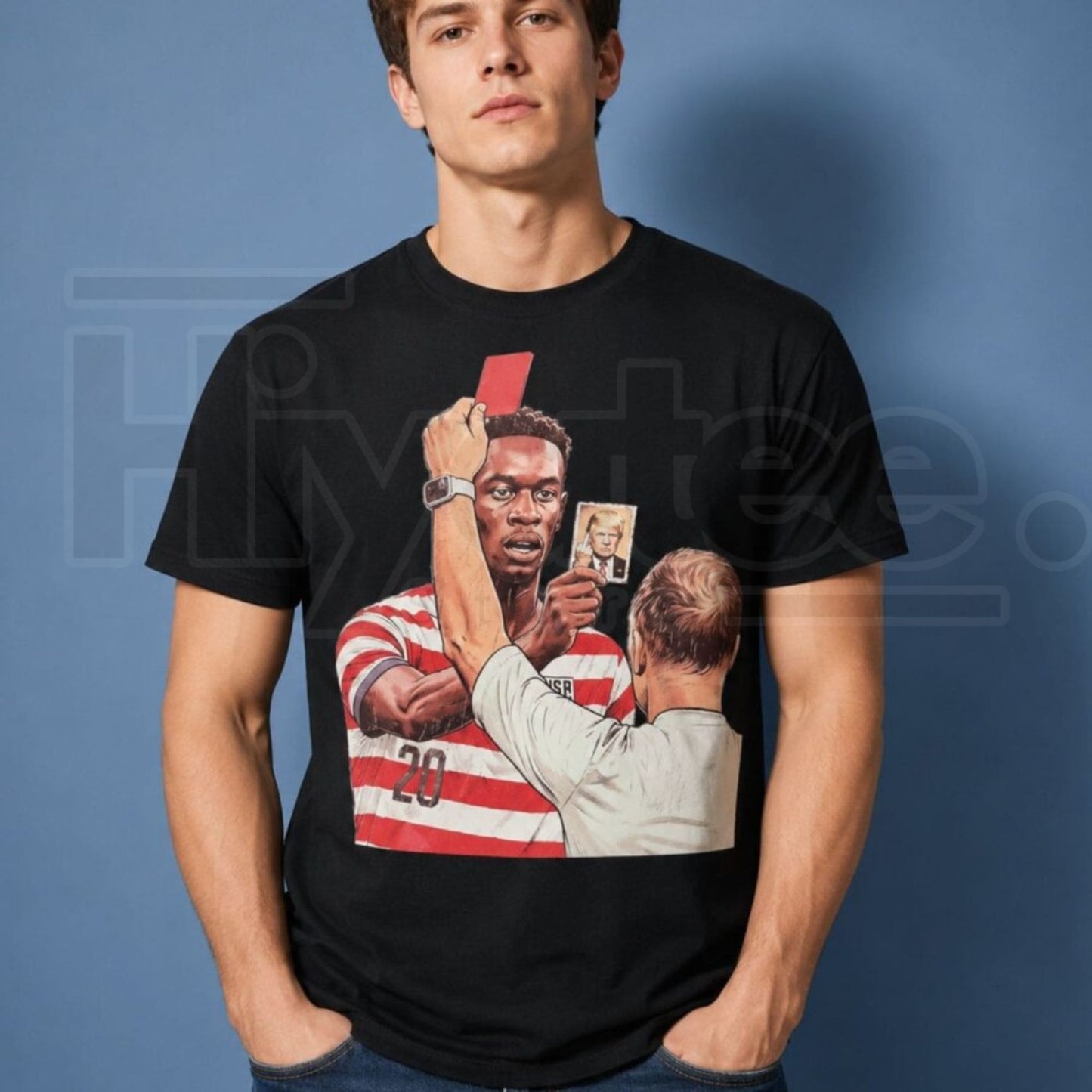 Funny Soccer Red Card Meme Graphic Tee – Football Referee Joke T-Shirt