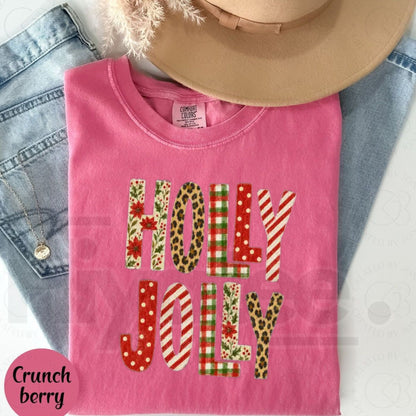 Holly Jolly Comfort Colors Shirt Trendy Christmas Tee