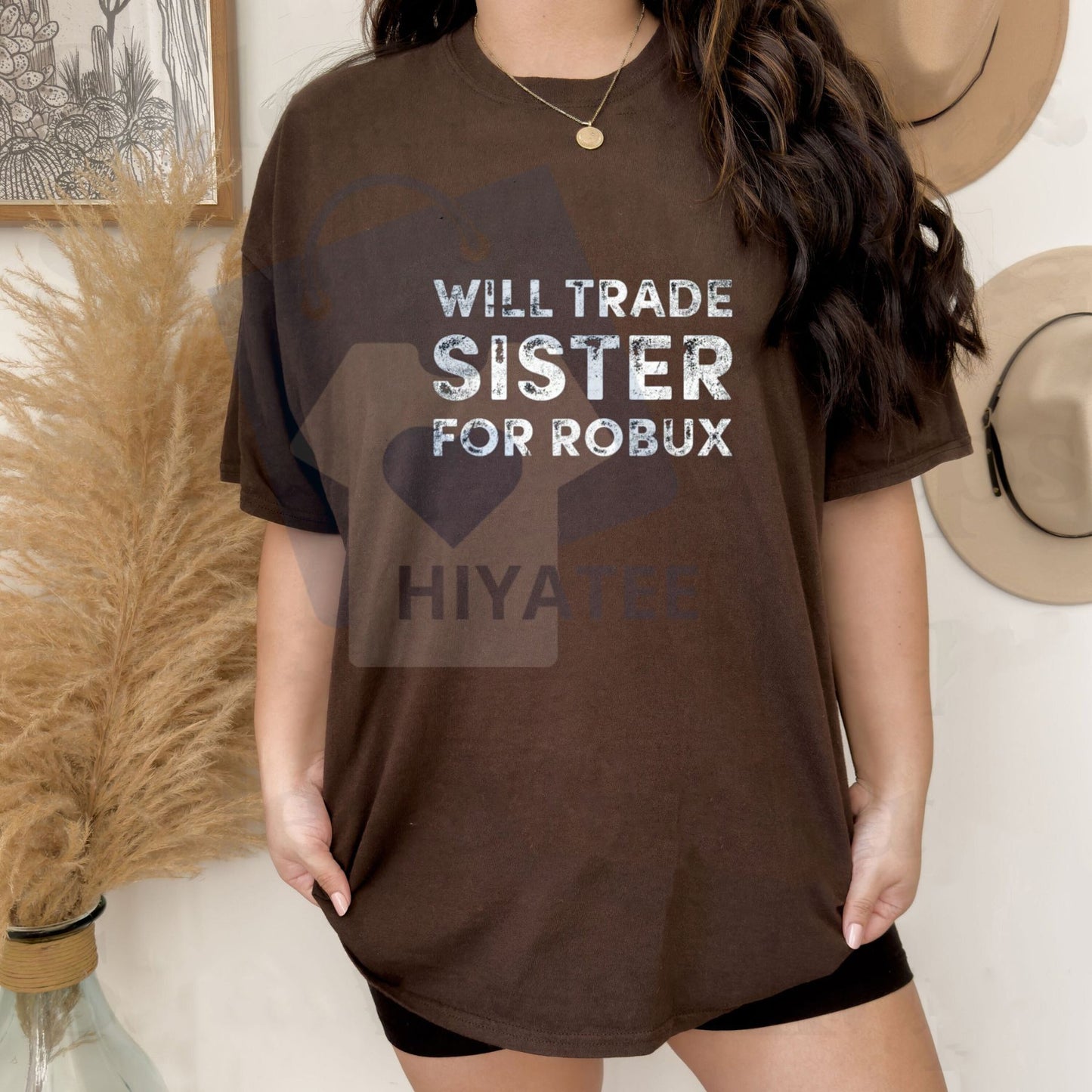 Funny 'Will Trade Sister For Robux' Video Game Tee – Cotton Boys Short Sleeve Gift