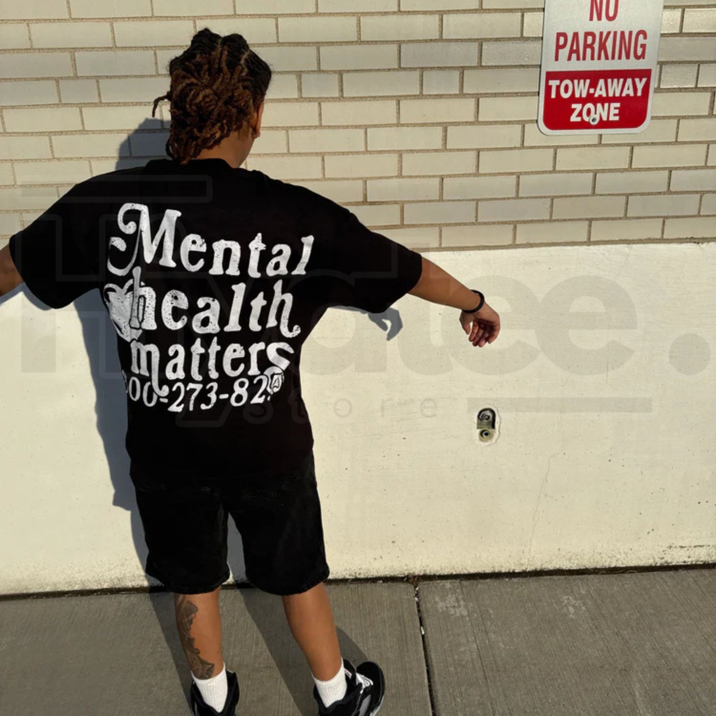 Double Mental Health Matters T-Shirt – Layered Typography Awareness Graphic Tee