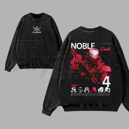 Noble Team Remember Reach Vintage Washed – RPG Game Graphic Streetwear
