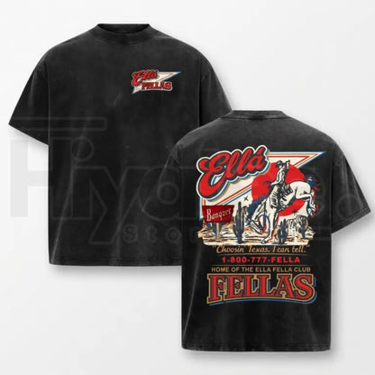 Ella Fellas "Choosin' Texas" Vintage T-Shirt – Cowboy Skeleton Western Graphic Tee