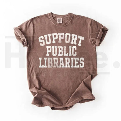 Comfort Colors Library Support Public Libraries Librarian Tee