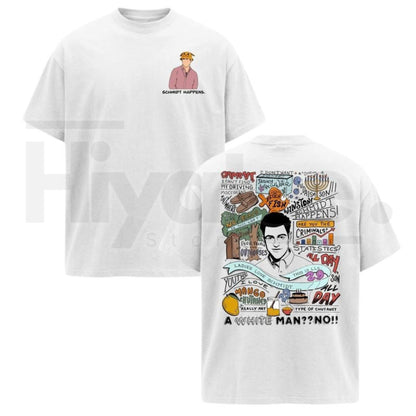 Schmidt Happens Quote T-Shirt – New Girl TV Show Vintage Graphic Tee